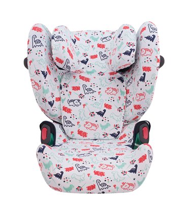 cybex solution g - Detalle frontal Dino Party