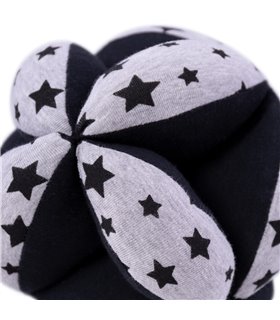 Pelota montessori - Vista frontal cerrado Black star
