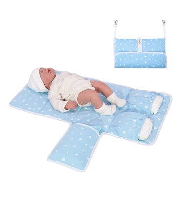 Cambiador bebe - Vista de uso con modelo Blue Sparkles