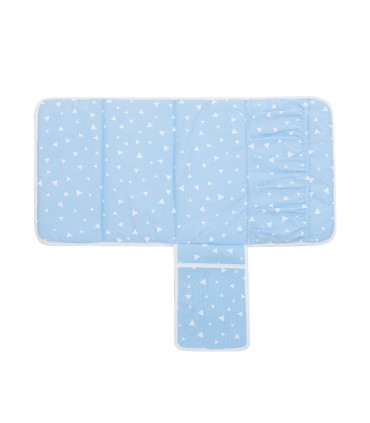 Cambiador bebe - Frontal desplegada Blue Sparkles