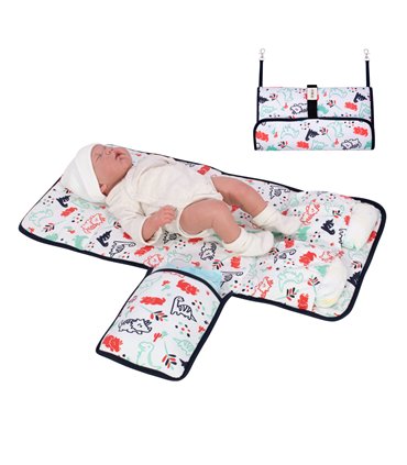 Cambiador bebe - Vista de uso con modelo Dino Party