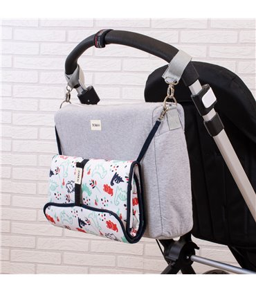 Cambiador bebe - Vista en cochecito Dino Party