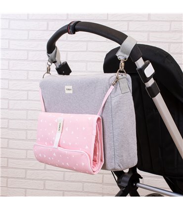 Cambiador bebe - Vista en cochecito Pink Sparkles