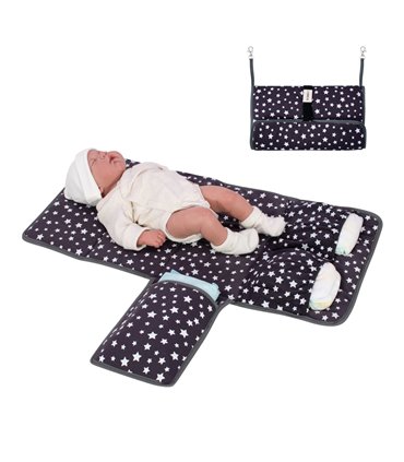 Cambiador bebe - Vista de uso con modelo Winter Sky