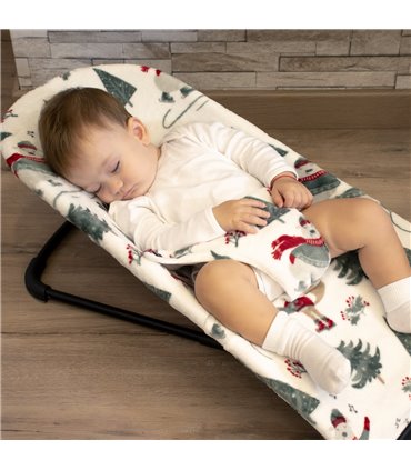 Babybjorn - Vista 3/4 Modelo desplegado Christmas