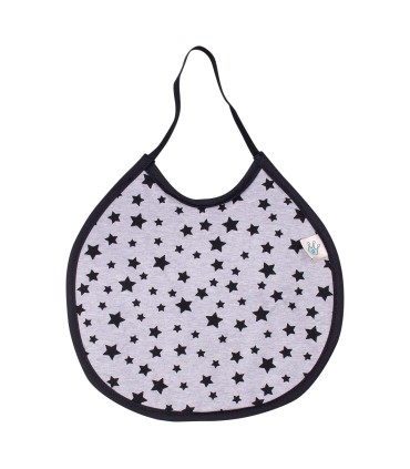 Babero guarderia algodón impermeabilizado - Estampado Black Star