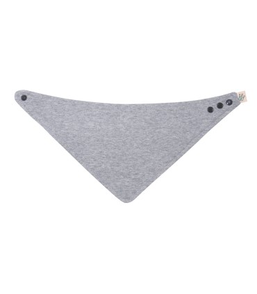 Babero bandana - Frontal desplegada Stone Grey