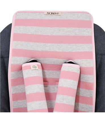 cochecito gemelar - Detalle superior Pink Island