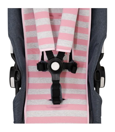 cochecito gemelar - Ojal para correas de seguridad Pink Island