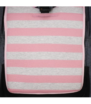 cochecito gemelar - Detalle estampado Pink Island