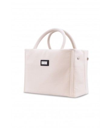 Bolso de mano - Vista 3/4 Basic Sand