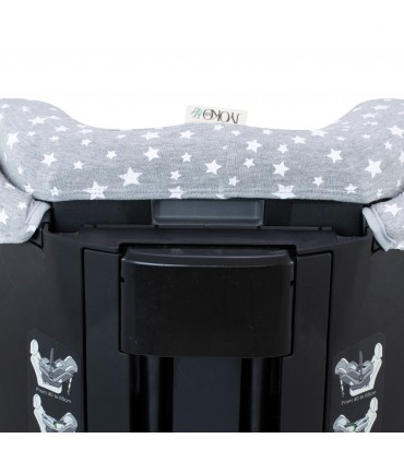 Funda para Silla Jané Groowy iSize - Detalle Cabezal Trasero White Star