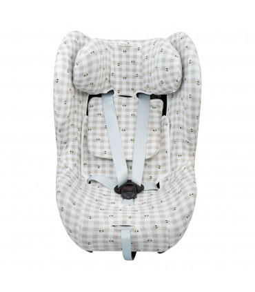 Cybex Sirona M2 y Gb Vaya I size - Frontal desplegada Picnic Vichy