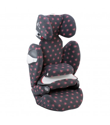 Cybex Pallas M-Fix y S-Fix - Vista 3/4 desplegada Flour Heart