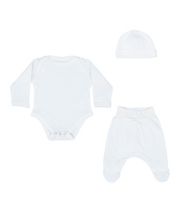 Conjunto primera puesta basico White Ivory - 6