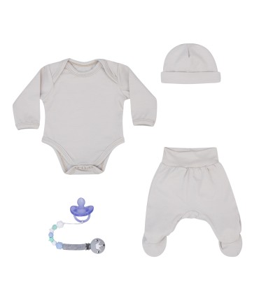 Conjunto primera puesta con Chupetero Cream - 7