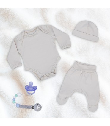 Conjunto primera puesta con Chupetero Cream - 8