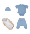 Conjunto primera puesta con Arrullo Baby Blue