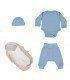 Conjunto primera puesta con Arrullo Baby Blue - 6