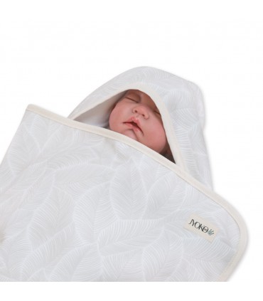 Conjunto primera puesta con capa de baño newborn Cream - 9