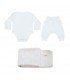 Conjunto primera puesta con capa de baño newborn White Ivory - 6