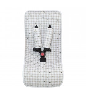 Colchoneta silla paseo - Vista frontal Picnic Vichy