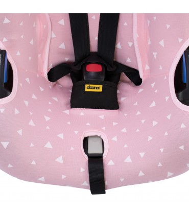 Funda para silla de paseo Doona y Doona Plus - Vista Detalle Ojal Pink Sparkles