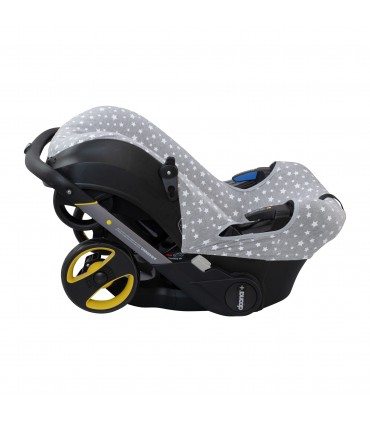 Funda para silla de paseo Doona y Doona Plus - Vista Lateral White Star