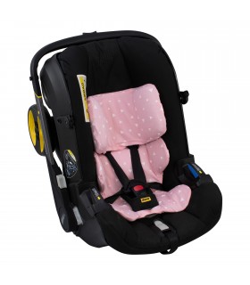 Funda para reductor compatible con Doona y Doona Plus - Vista Lateral Pink Sparkles