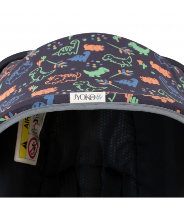 Capota para Silla Doona y Doona Plus - Detalle Capota Happy Dino