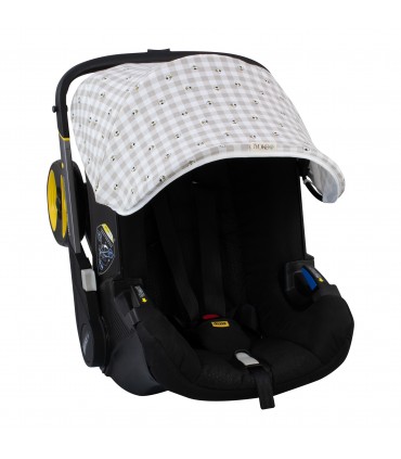 Capota para Silla Doona y Doona Plus - Vista 3/4 Picnic Vichy