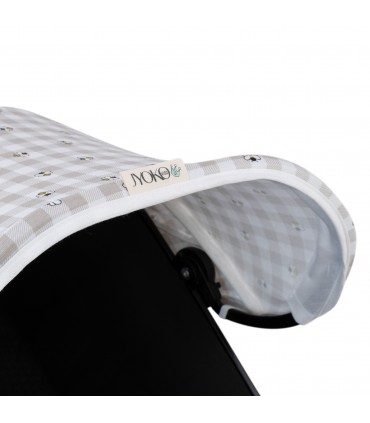 Capota para Silla Doona y Doona Plus - Detalle Capota 3/4 Picnic Vichy