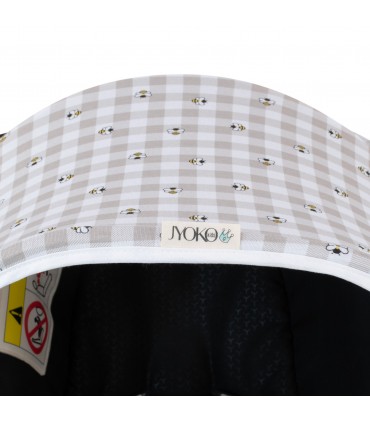Capota para Silla Doona y Doona Plus - Detalle Capota Picnic Vichy
