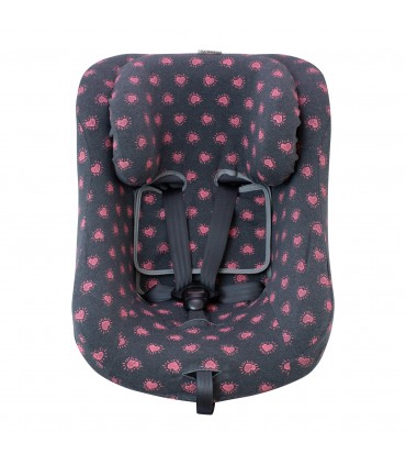 Joie Spin 360 y Nuna Rebl - Vista frontal Flour Heart