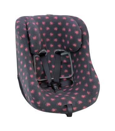 Joie Spin 360 y Nuna Rebl - Vista 3/4 Flour Heart