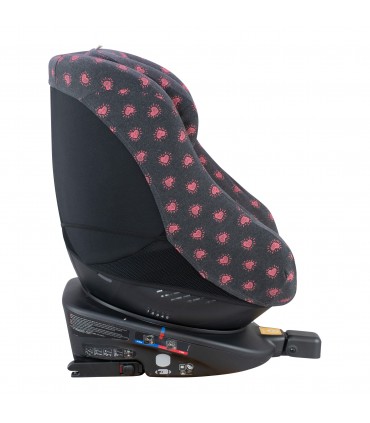 Joie Spin 360 y Nuna Rebl - Vista lateral Flour Heart