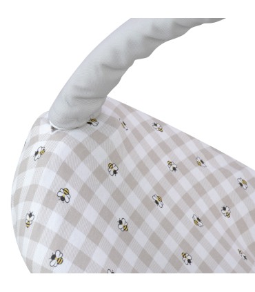 Funda para hamaca Mamaroo 4moms Picnic Vichy - Detalle Ojales Superiores