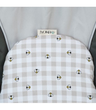 Cojín Reductor para hamaca Mamaroo 4moms Picnic Vichy - Detalle parte superior