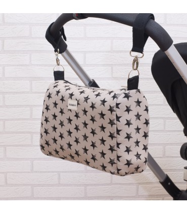 Bolso para cochecito de punto con anclajes - 59