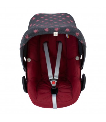 Maxi cosi Pebble y Bebe confort - Vista trasera Fluor Heart