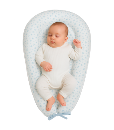 Nido para bebé Muselina Blue Skulls  - 2