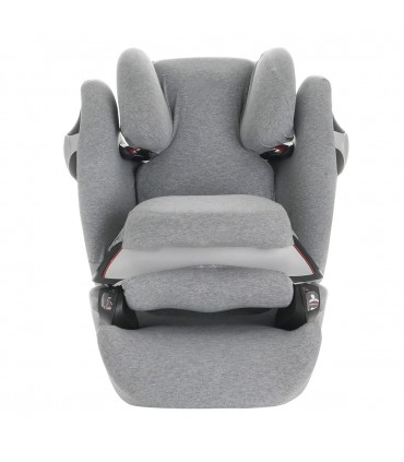 Cybex Pallas M-Fix y S-Fix - Vista frontal Stone Grey