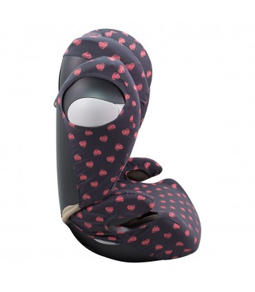 Funda para Cybex Solution M-S-Fix - Vista 3/4 Fluor Heart