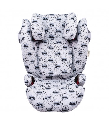 Funda para Cybex Solution M-S-Fix - Vista frontal Racoon Town