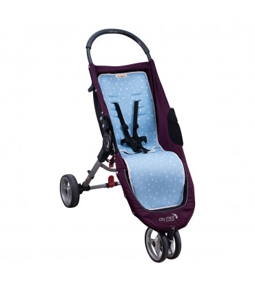 Jogger City mini y Joolz - Vista 3/4 Blue Sparkles