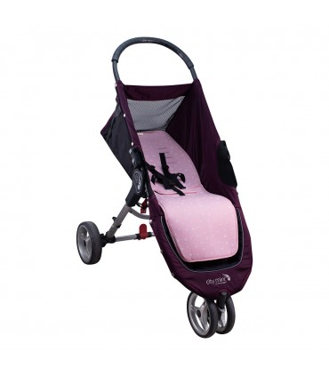 Jogger City mini y Joolz - Vista 3/4 desplegada Pink Sparkles