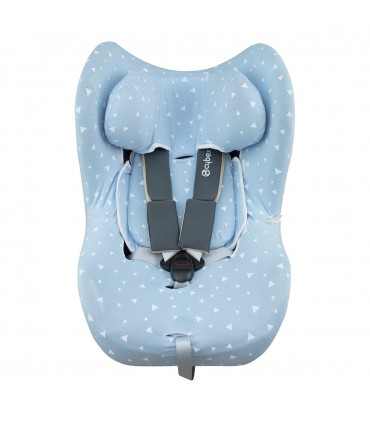 Cybex Sirona M2 y Gb Vaya I size - Frontal desplegada Blue Sparkles