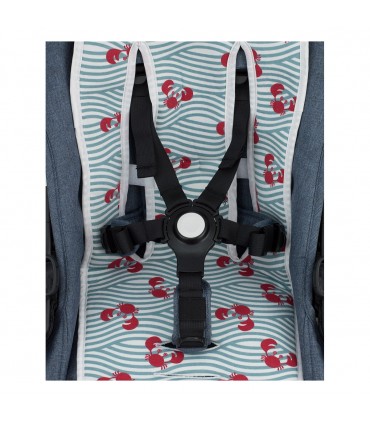 cochecito gemelar - Ojal para correas de seguridad Crabby