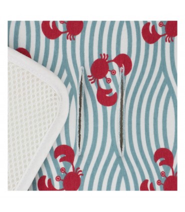 cochecito gemelar - Detalle ojal Crabby