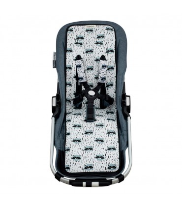 cochecito gemelar - Vista frontal racoon town 